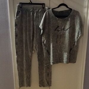 Cozy Gray Pajama Set for Women